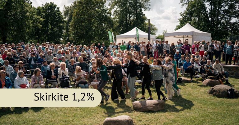 Ar jau pagalvojote, kam skirsite savo 1,2 % GPM paramą?